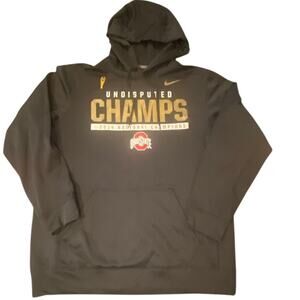 Nike Therma-Fit Ohio State Buckeyes 2014 National Champions Hoodie Black Large